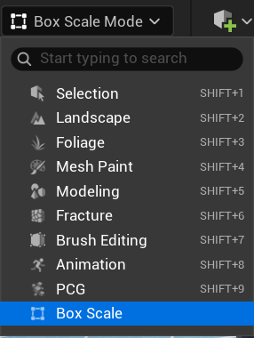 Box Scale in the transform dropdown